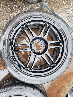 JDM KOSEI K1 TS VERSION 17x7 5x114.3mm +45/50 Rims RARE OEM BLACK