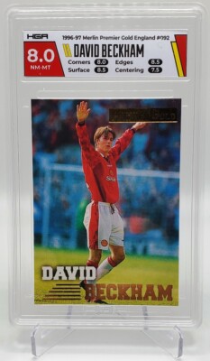 David Beckham Manchester United #092/161 - 1996-97 Merlin Premier