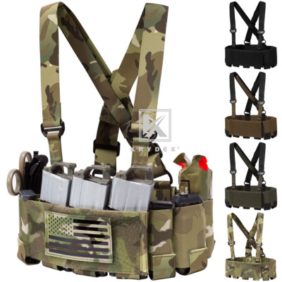 KRYDEX Concealed Carry Low-Vis 5.56 Ready Chest Rig Tactical