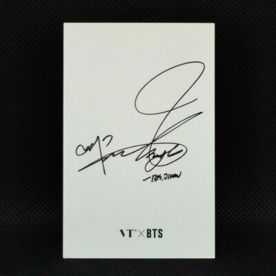 BTS JIMIN VT Cosmetics Photo Card Sign K-POP Music From Japanese