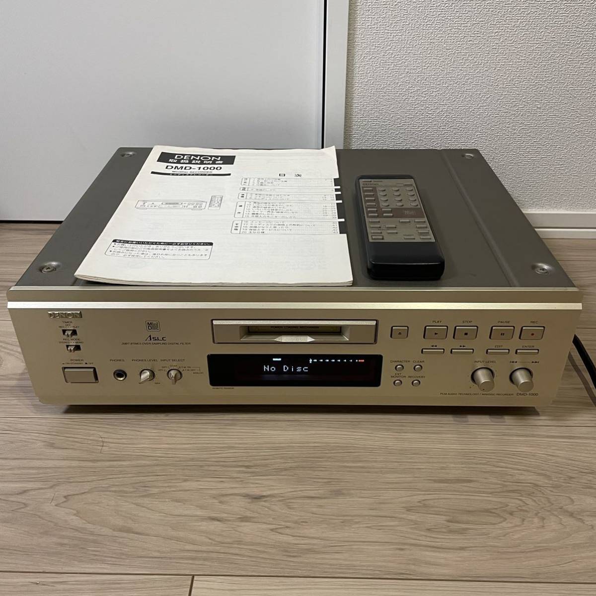 DENON DMD-1000 Mini Disk MD Recorder Player MD Deck Player w/ RC