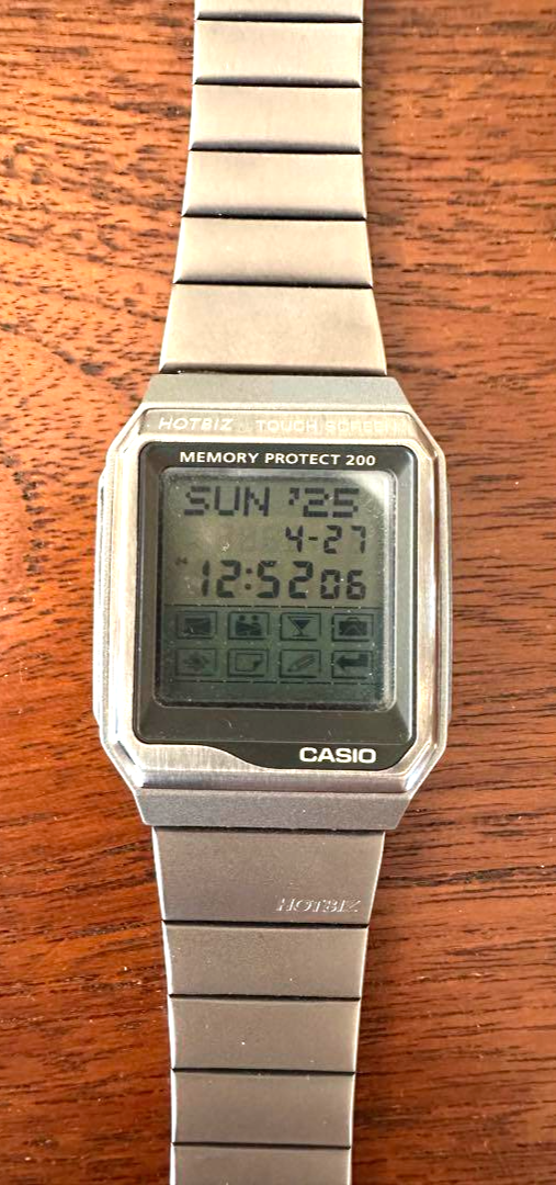 CASIO VDB-2000 Databank Hot Biz Digital Quartz Touch Screen Watch