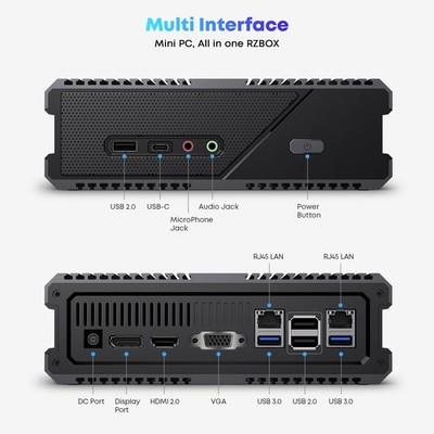 CHUWI RZBOX Mini PC AMD Ryzen 7 5800H (4.6GHz) | 16GB RAM 512GB