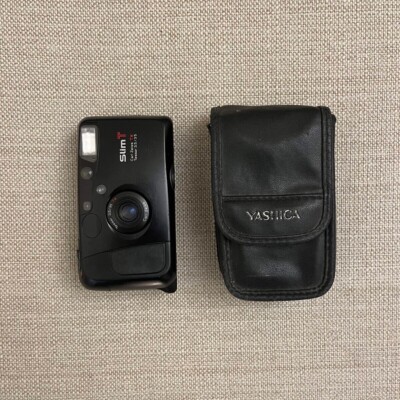 Kyocera Slim T Yashica T4 35mm Film Camera w/ Carl Zeiss T* Tessar