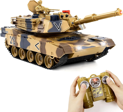 Supdex 1/24 RC Tank, Remote Control US M1A2 Abrams Army Model Tank