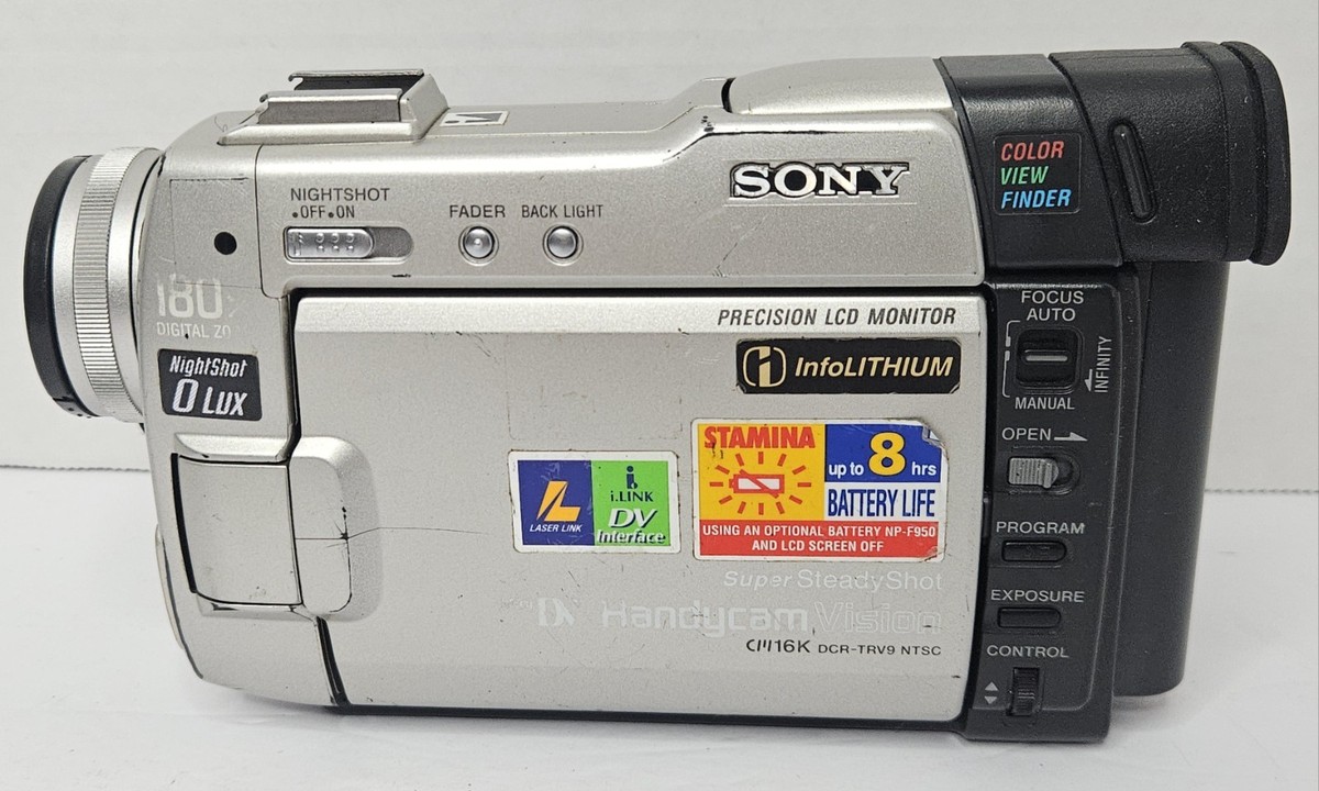 Sony DCR-TRV9 Mini DV Handycam Silver Handheld Digital Camcorder