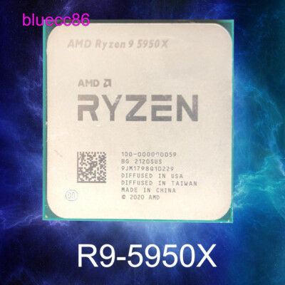 AMD Ryzen 9 5950X AM4 CPU Processor 3.4-4.9GHz 16Core 32Thr 105W