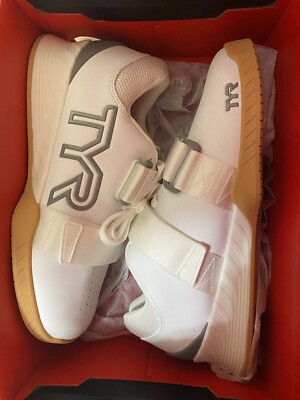 TYR L-1 Lifter 543 White Gum Weightlifting Shoes Men's US 6