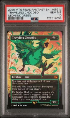 2025 MTG FINAL FANTASY COLORFUL CHOCOBOS-NEON INK GREEN TRAVELING