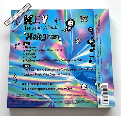 SHINee KEY Hologram Limited Edition Jp 1st Mini Album CD + DVD +