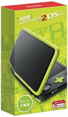 NEW Nintendo 2DS LL Console System Black x Lime JAPAN