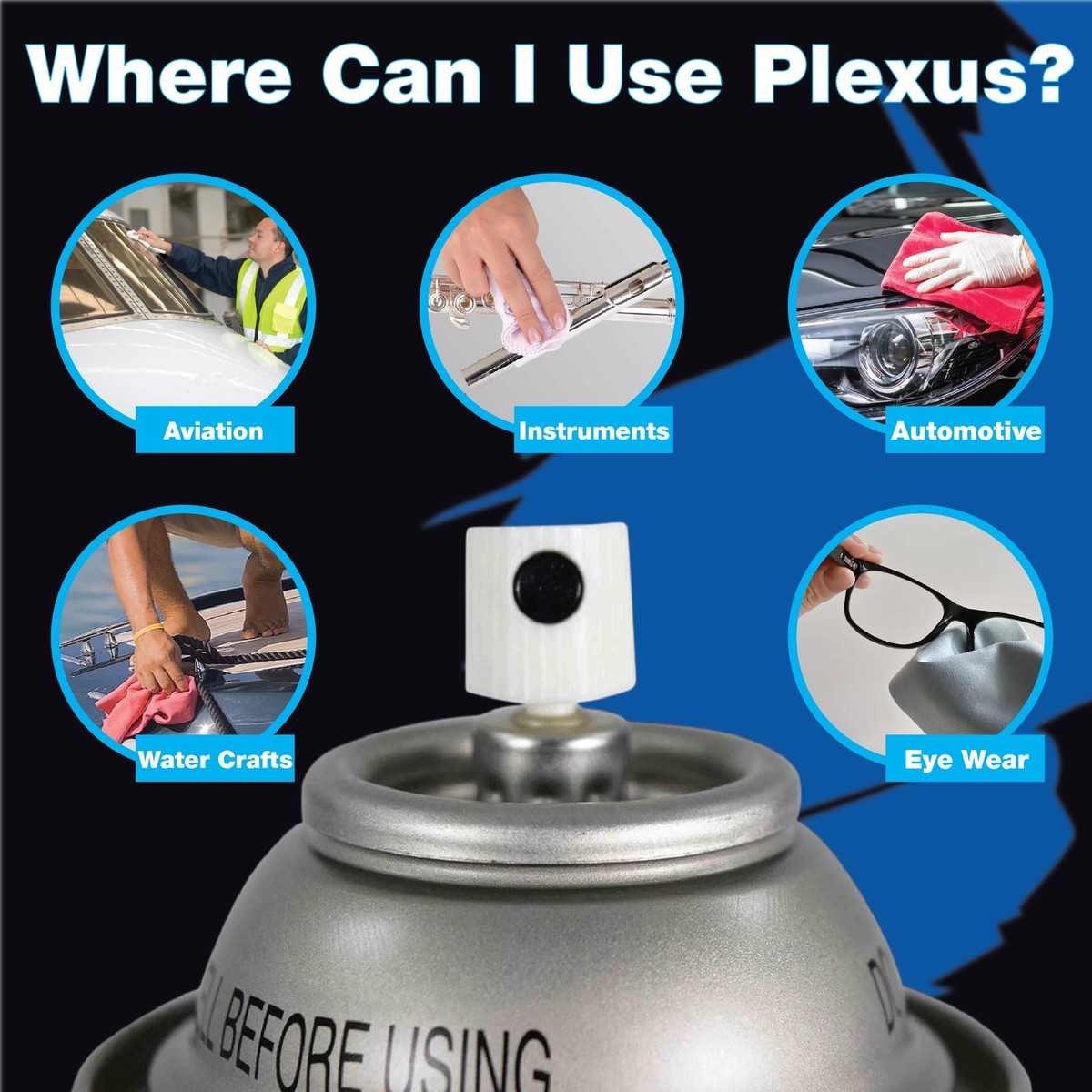 Plexus Plastic Cleaner Protectant & Polish 13oz Made in USA w