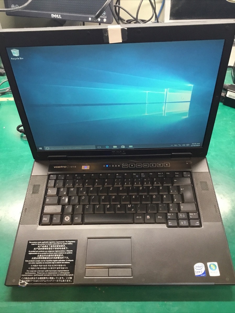 DELL VOSTRO 1510 INTEL CORE 2 DUO @ 1.80GHZ 2GB RAM, 160GB HDD