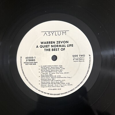 Warren Zevon - A Quiet Normal Life: The Best Of Warren Zevon