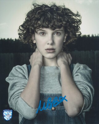 MILLIE BOBBY BROWN Signed STRANGER THINGS 8x10 Autograph OPX
