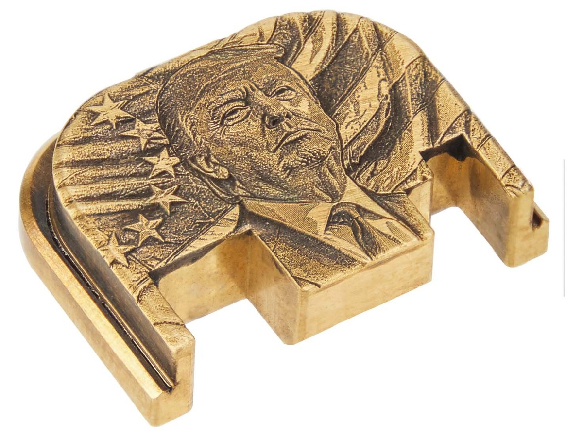 NDZ Brass Glock Gen 1-4 17 19 23 26 34 40 Donald Trump Slide Cover