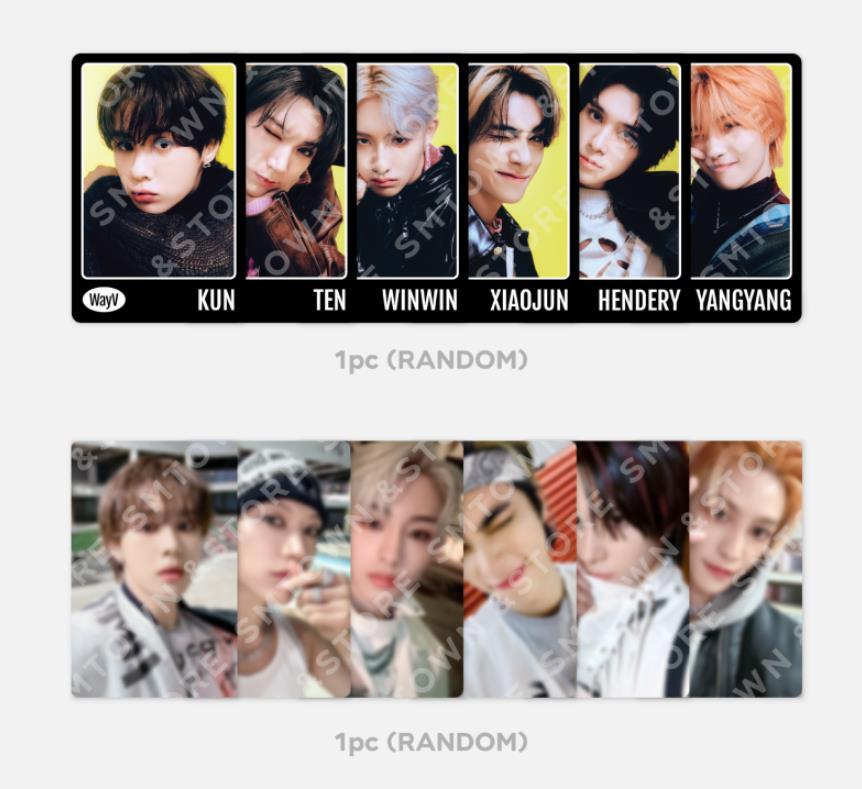 WayV On My Youth SMTOWN OFFICIAL MD GOODS PHOTOCARD RANDOM TRADING