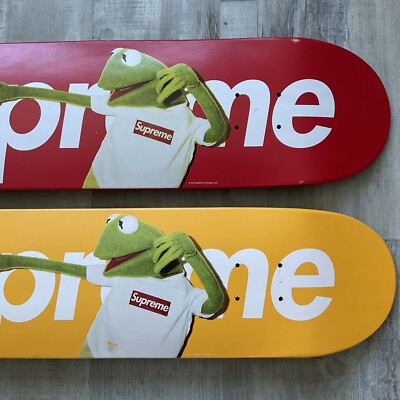 Supreme Kermit Skate Deck (Red & Yellow) | eBay