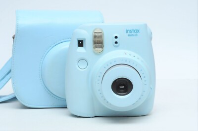 Fujifilm Instax Mini 8 Instant Film Camera (Sky Blue) with Case | eBay