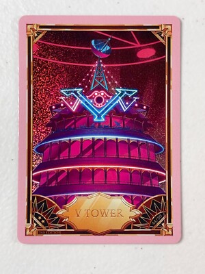 Hazbin Hotel Trading Card PINK FOIL V TOWER 44/50 Second 2nd