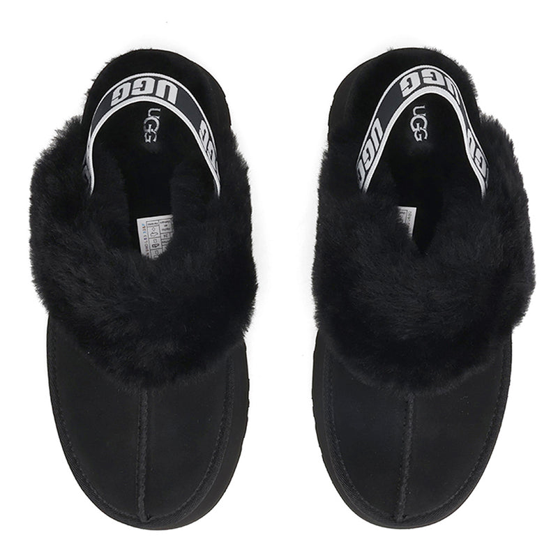 UGG WMNS Funkette Black Black 1113474-BLK Women's Size | eBay