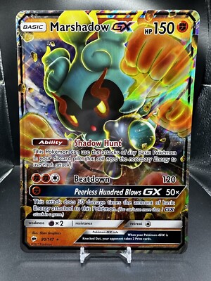 Pokémon TCG - Marshadow GX - 80/147 Jumbo - Burning Shadows Black