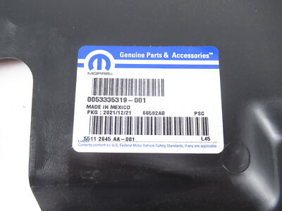 Genuine OEM Mopar Jeep 55112645AA Under Hood Sight Shield 2017