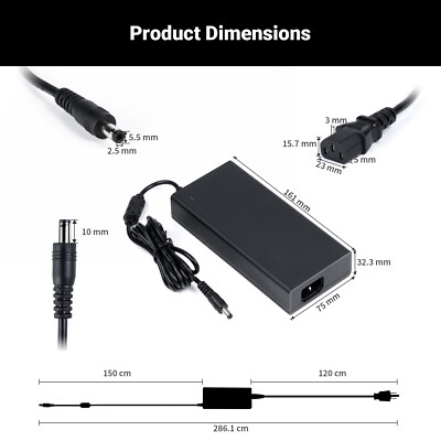 Fosi Audio 48V 5A 10A Power Supply Adapter For TB10D, BT20A PRO,V3