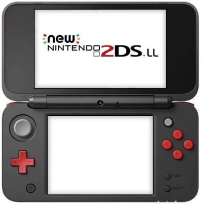 USED Japanese New Nintendo 2DS XL LL Mario Kart 7 RED BLACK with