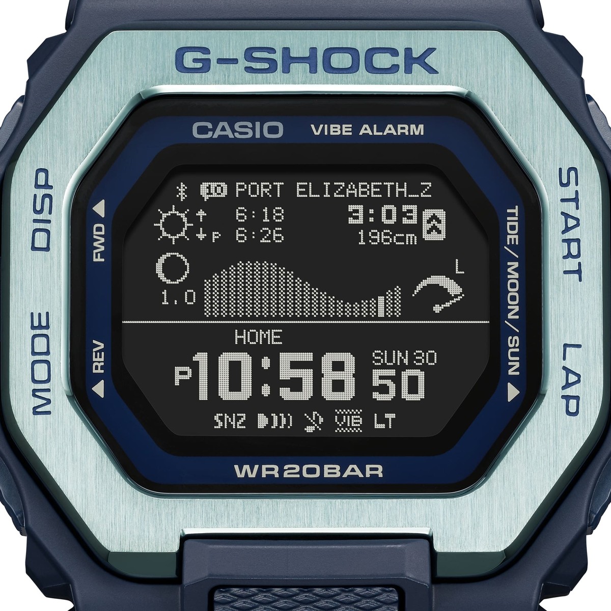 CASIO G-SHOCK GBX-100TT-2JF G-LIDE Bluetooth Tide Graph Moon Data