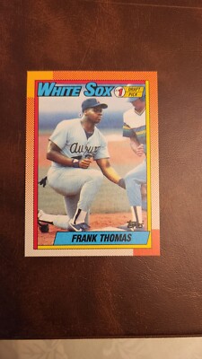 FRANK THOMAS ERROR MISPRINT 1990 Topps #414 Rookie RC #1 Draft