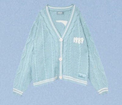 Taylor Swift 1989 Cardigan M/L New In Hand Same Day Ship 1989 Blue
