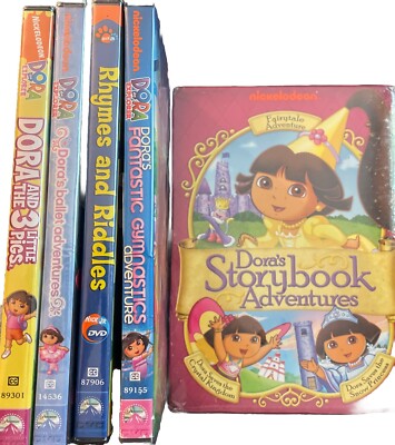 Dora The Explorer DVD box And Singles Set Unopened Except 1 Single