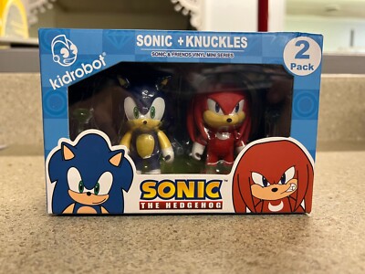 SONIC THE HEDGEHOG AND KNUCKLES 2 PACK KIDROBOT SEGA Figures New