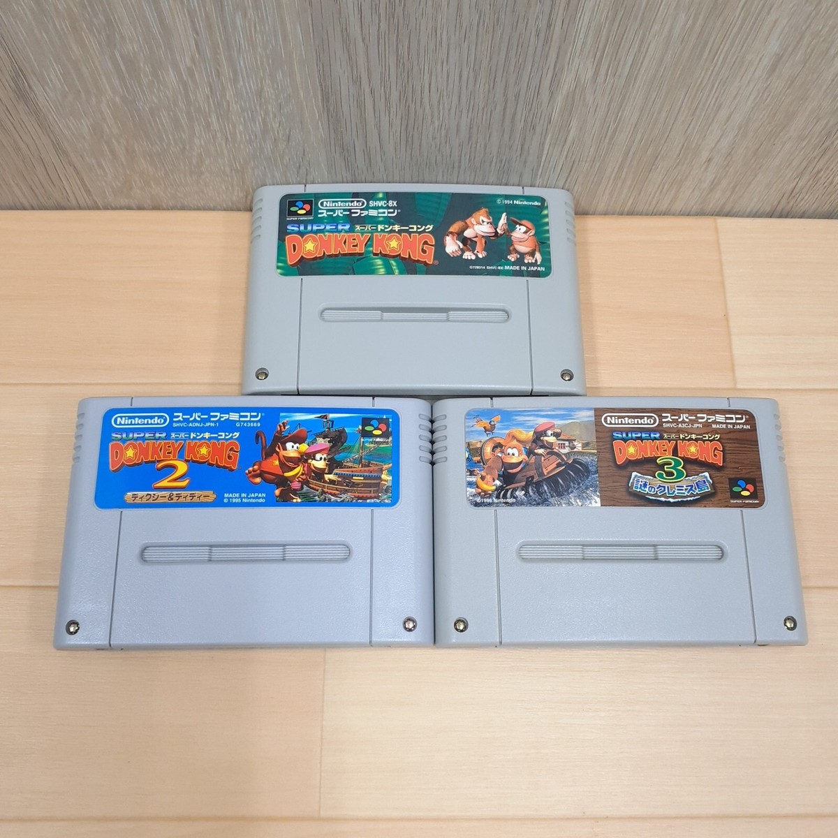 Nintendo Super Famicom Console with box 6 games Mario D. Kong CIB