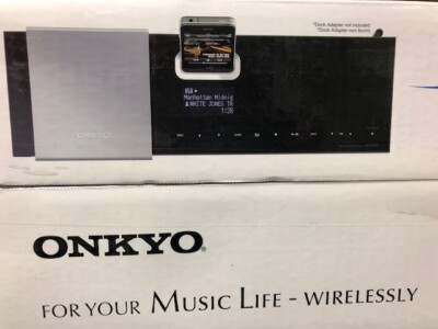Onkyo Wireless Music System Wi-Fi, Air-Play, Alarm, iPod Dock ABX