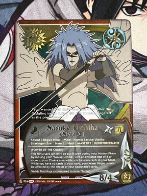 Naruto CCG - Sasuke Uchiha (State 2) - Super Rare - Near Mint | eBay