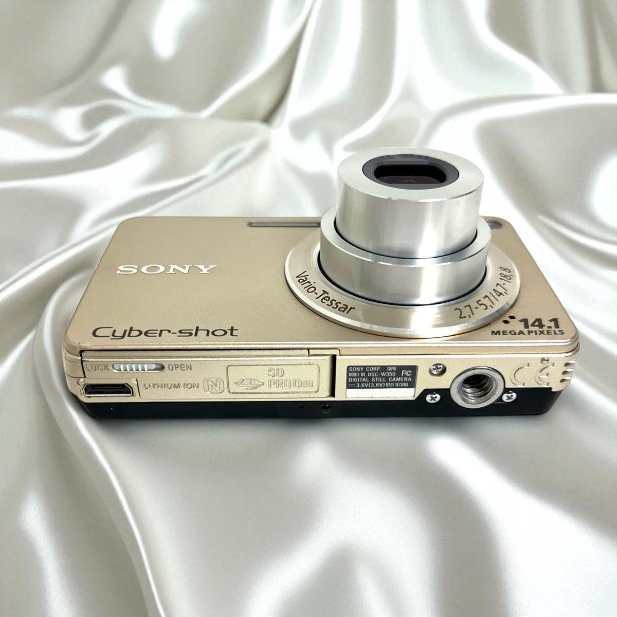 Mint] Sony Cyber Shot DSC-W350 Compact Digital Camera Gold