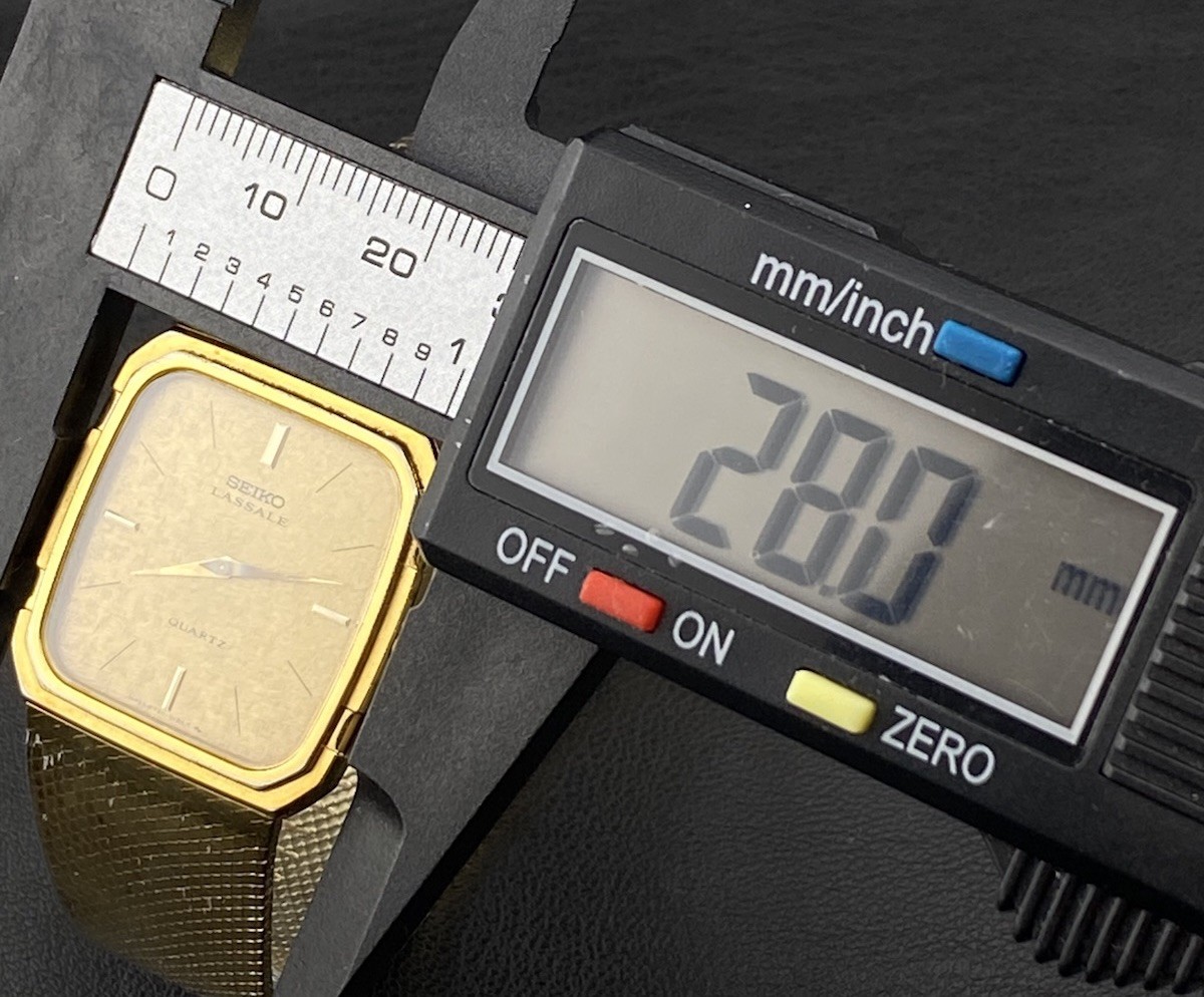 Vintage Seiko Lassale Gold Filled Men's Slim Square Classic Watch