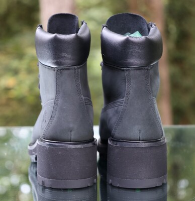 Timberland Women's Kinsley 6-inch Boots Size 7.5 Black Nubuck