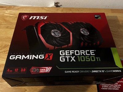 MSI NVIDIA GeForce GTX 1050 TI 4GB GDDR5 Graphics Card