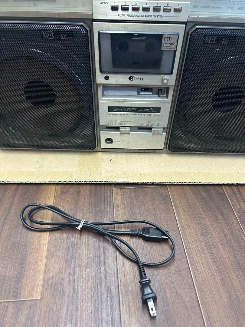 SHARP GF-505SB THE SEARCHER-XL 505 Showa Retro Radio Cassette