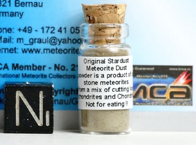 Original Stardust - real Meteorite Powder from Stone Meteorites +