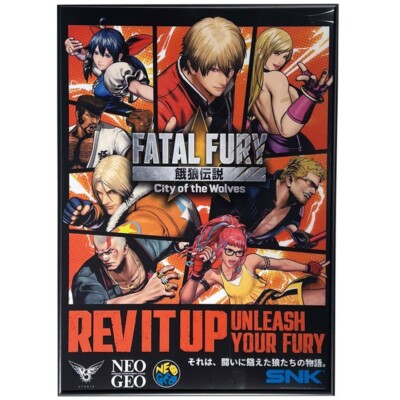 SNK Fatal Fury Plastic Poster Size A2 Official Store L/E Japan