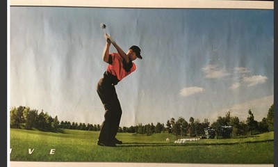 Rare NIKE Tiger Woods Paramonic Drive Golf Original Poster