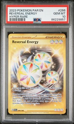 PSA 10 GEM MINT- POKEMON S&V PARADOX RIFT - REVERSAL ENERGY 266