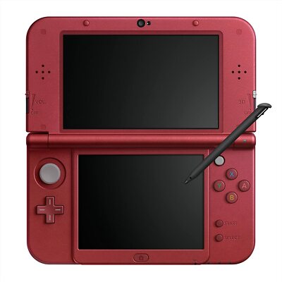 USED Japanese New Nintendo 3DS XL LL METALLIC RED with all items