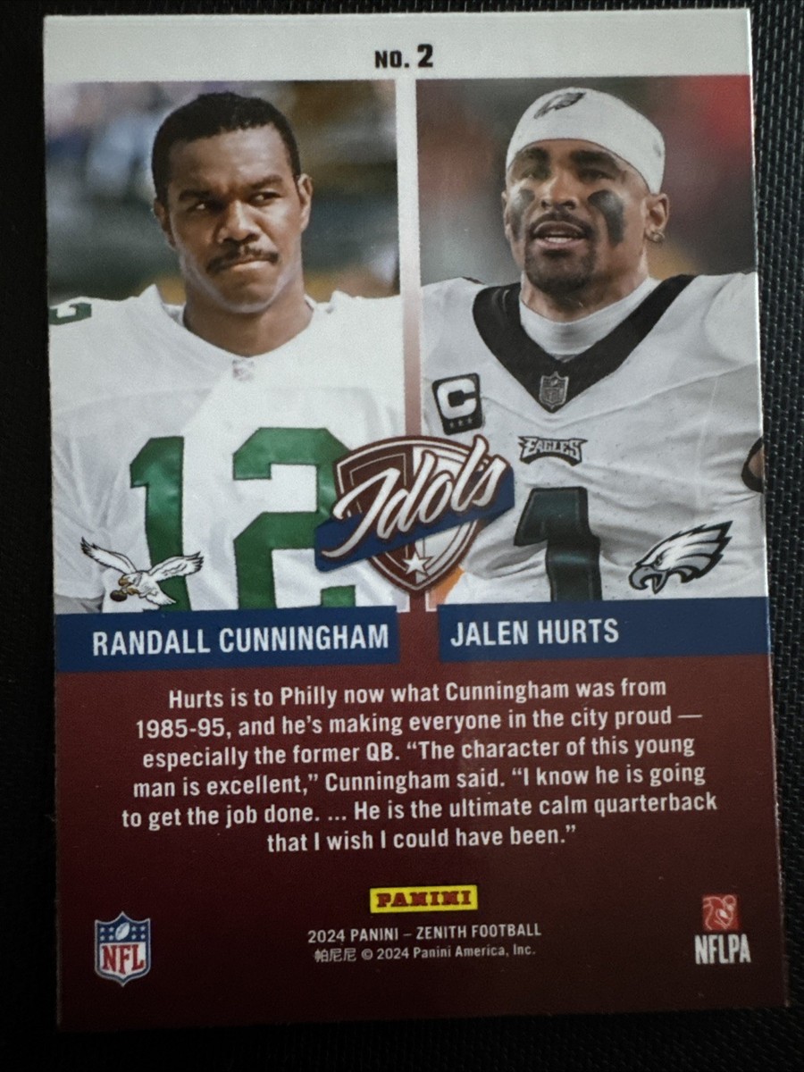 2024 Panini Zenith - Idols Jalen Hurts, Randall Cunningham #2 | eBay