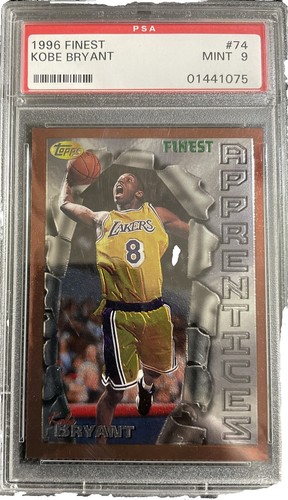 Kobe Bryant 1996 Topps Basketball Rookie Card RC #138 PSA 9 Los