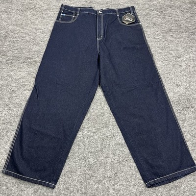 Southpole Jeans Mens 46 Blue Denim Wide Leg Baggy Carpenter Skater
